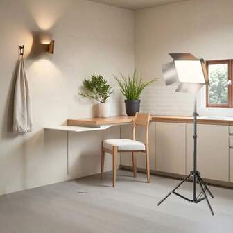 10-Inch Square Dimmable LED Light Panel, 40-Inch Adjustable Tripod Stand, USB Powered, 4-Piece Diffuser, Suitable For Photography, Makeup, Live Streaming, Portable Softbox, Sturdy Stand, Continuous Lighting, USB Powered Light, For Photographers Suitable For Photography, Video Recording, Live Streaming, Zoom Meeting, Vlogging, With Stand Photography Video Recording Live Streaming Room Meeting Vlogging Selfie Light Phone Light