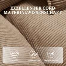 A Modern And Simple Double Sofa With A Feather Bed That Has Enough Cushioning, Cozy Yet Spacious In The Living Room/Bedroom/Office, Beige. - Khaki + Velvet + 2 Seat + Foam - View 7