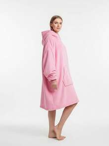 Wearable Blanket With Sleeves - Unisex Hooded Blanket Sweatshirt Gift, Warm & Cozy Oversized Blanket Hoodie, Sherpa With Sleeves And Giant Pocket Thick Flannel Blanket