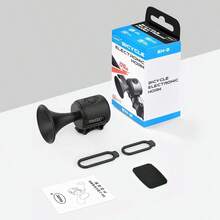 Claxon Tipo Trompeta 120dB Para Bicicleta o Bici Eléctrica Potente y Duradero Timbre Ruidoso Electrónico - Negro - Ver 2