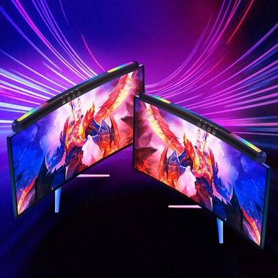 Curved Computer Monitor Light Strips, Screen Pendant Lights, USB Desk Lamps With Stepless Dimming, Study And Reading Lamps, Desktop Monitor Backlight Lamps, And Eye-Protecting USB Screen Lamps.