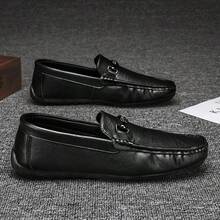 2025新款休闲通勤商务办公皮鞋 - 黑色 - 查看 1