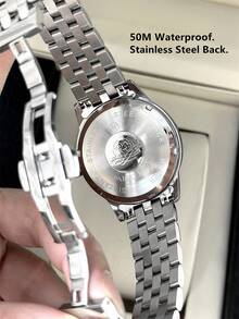 Pablo Raez 1pc Stainless Steel Man Watch Sweeping Movement Top Brand New Original Charming Superior Wristwatch For Gentleman Silver Color Jewelry Non Tarnish Luxury Solid Steel Bracelet Gentleman Gorgeous Real Bar Scales With Date Fashion Design 50M Waterproof Male Quartz Wristwatch