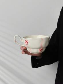 Vintage Creative Hand-Painted Butterfly & Floral Coffee Cup & Saucer Set, Home Decor Tea/Coffee Drinking Cup Gift For Friends, Housewarming