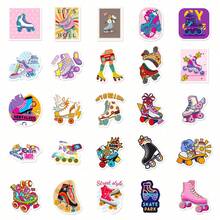 50 New Roller Skate Stickers, Personalized DIY Gifts For Phones And Tablets, Fun Holiday Decoration Sticker Pack. High-Quality Vinyl. Suitable For Scrapbooks, Water Bottles, Diaries, Laptops, Suitcases, Skateboards, Luggage, Scrapbook Decorations, Fantasy Art Works, Fun Stickers, Durable Adhesive, Multi-Purpose Stickers, Student Decoration, Handicraft Enthusiasts - 1 - 查看 4