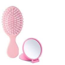 2/6/12/24 Pcs Mini Hair Brush Set, 12 Pcs Travel Wet & Dry Hair Comb, Pocket Smooth, 12 Pcs Compact Folding Makeup Mirror, Suitable For Spa, Overnight, Birthday, Bridal, Bachelorette, Christmas Party Gifts (Blue, Purple, Pink, Black) - Multicolor - View 13
