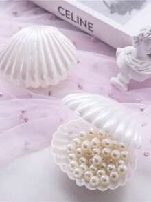 10 Stücke Weihnachts Mini Muschelförmige Süßigkeitenboxen, Meerjungfrau-Thema Plastik Mini Muscheln Geschenkboxen in Perlmuttfarben, Unter dem Meer Geburtstags Party Geschenk Aufbewahrungsboxen, Weihnachtsgeschenke - Verschiedenfarbig - Übersicht 8