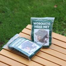 Green Outdoor Fishing Insect Mosquito Net, Must-Have Veil Mask Fishing Gear