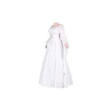 Medieval Renaissance Costume Dress Regency Dresses Women Victorian - Large / X-large + White - View 3