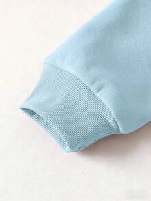 2 Stücke/Set Mädchen Lässig Blumen Muster Sweatshirt + passende Hose, Outfit für Kleine Mädchen