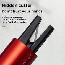 2-In-1 Car Window Glass Breaker & Seatbelt Cutter, Mini Safety Escape Hammer, Car Emergency Escape Tool, Self-Defense Keychain, Car Accessories, Window Breaker, Portable Rescue Tool Keychain, Emergency Hammer, Car Emergency Escape Device - Multicolor - View 8