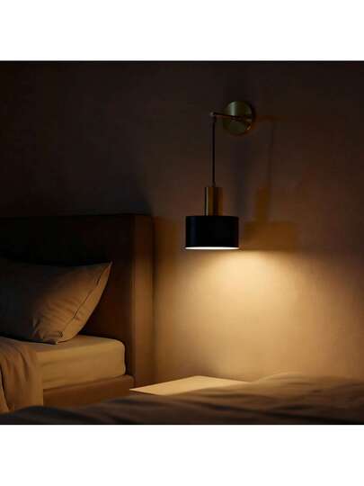 Moderne Adjustable LED Wand Lamp, RGB Bulb, Dual Purpose Rechargeable, Easy Installation, Living Room, Bedroom, Porch, Hallway, Kitchen, Gallery view 5