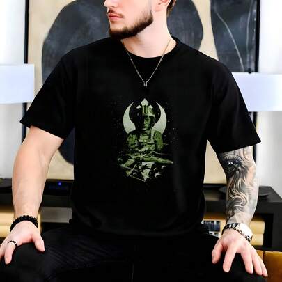 Luke Skywalker220 g C-AmiS-eta de aL-Godón de con tecnología antiolor - UniS-ex para deporte Apta para todas las perS-onas, ya sean mujeres o hombres Tejido duradero de alta C-Alidad apto para todas las oC-Asiones, suave al tacto pero diseñado para durar Tops transpirables Conjuntos de otoño para mujer Conjuntos de vaC-Aciones para mujer Disfraz de Halloween para mujer