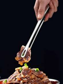1/4pcs, Serving Tongs, Food Tongs, Tweezer Tongs, Barbecue Tongs, Stainless Steel Fruit Tongs, Bread Tongs, Steak Tongs, Salad Tongs, Dessert Tongs For Buffet, Multifunctional Serving Tongs, Kitchen Tools