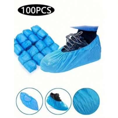 100pcs 13.8*7 Inch Blue Disposable Shoe Covers, PE Material, Keep Floor Clean. Waterproof, Wear-Resistant, Anti-Slip Shoe Covers For Home, Office, School, Shoe Accessories And More. Insulation, Galentines, Puppy, Carnival, Spring Summer Picks, Brides Maid Gifts, Room, Bedroom Decor, Bedroom Decor, Beach, Travel, For Men, For Women, Vacation,Cute Stuff,Mother's Day Gift,Bedroom Decor,Garden,Kitchen Decor,Summer,Beach,Travel Essentials,Room Decor,Squishy,Graduation,Shoe Rack,Storage Saver,Outdoor,Garden,Travel Essential,Portable,Beach Essential,Graduation Season,Commencement,Graduation Ceremony,Graduation Gift,Graduation Present,Graduation Gift,Graduation Present,Congrats Grad,Congratulations Graduate,Valedictorian,Finish School,Graduation Party