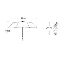 Umbrelă pliabilă compactă cu imprimeu floral galben și verde, la modă și minimalistă, strat negru pentru protecție solară și ploaie