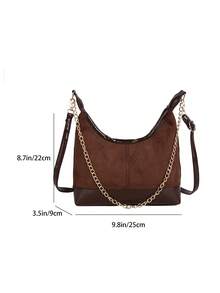 高品质简约百搭单肩手提包，复古水桶包，风格高级，2025秋冬新款 - 咖啡 - 查看 6