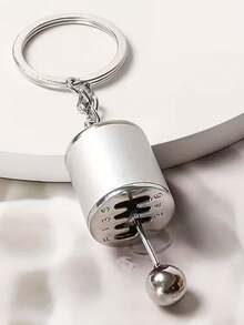 2 Manual Transmission Shift Toy - Car Key Chain, 6-Speed Manual Transmission Design, Durable Metal Construction, Men's Car Keyring Accessory, Car Key Chain - Multicolor - View 2