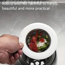 1 pieza de fregadero de acero inoxidable 304 (adecuado para diámetros interiores que oscilan entre 2,95 y 3,74 pulgadas). Un confiable y duradero ayudante de filtrado de cocina que no es fácil de deformar. Hecho de materiales de alta calidad, no es fácil que se oxide.