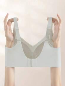 4-Pack Black, Pink, White,Green No-Wire, Seamless, Contrasting Women's Underwear, Push-Up, Side-Pull Bras, Breathable And Comfortable Sports Bra Pads With Built-In Bras, Elegant And Soft For Everyday Home Wear - Multicolor - View 2