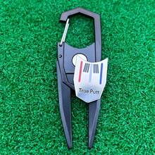 Golf Divot Repair Tool, Zinc Alloy Pitch Fork Repair Tool With Magnetic Ball Marker - Suitable For Male/Female Golfers