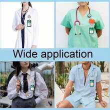 [ Customer Favorite ] Retractable Nurse ID Badge Reel Clip - Acrylic, Heart Anatomy Design, Suitable For Registered Nurses, Nurse Assistants, Nursing Students And Physicians - Màu be - Xem 6