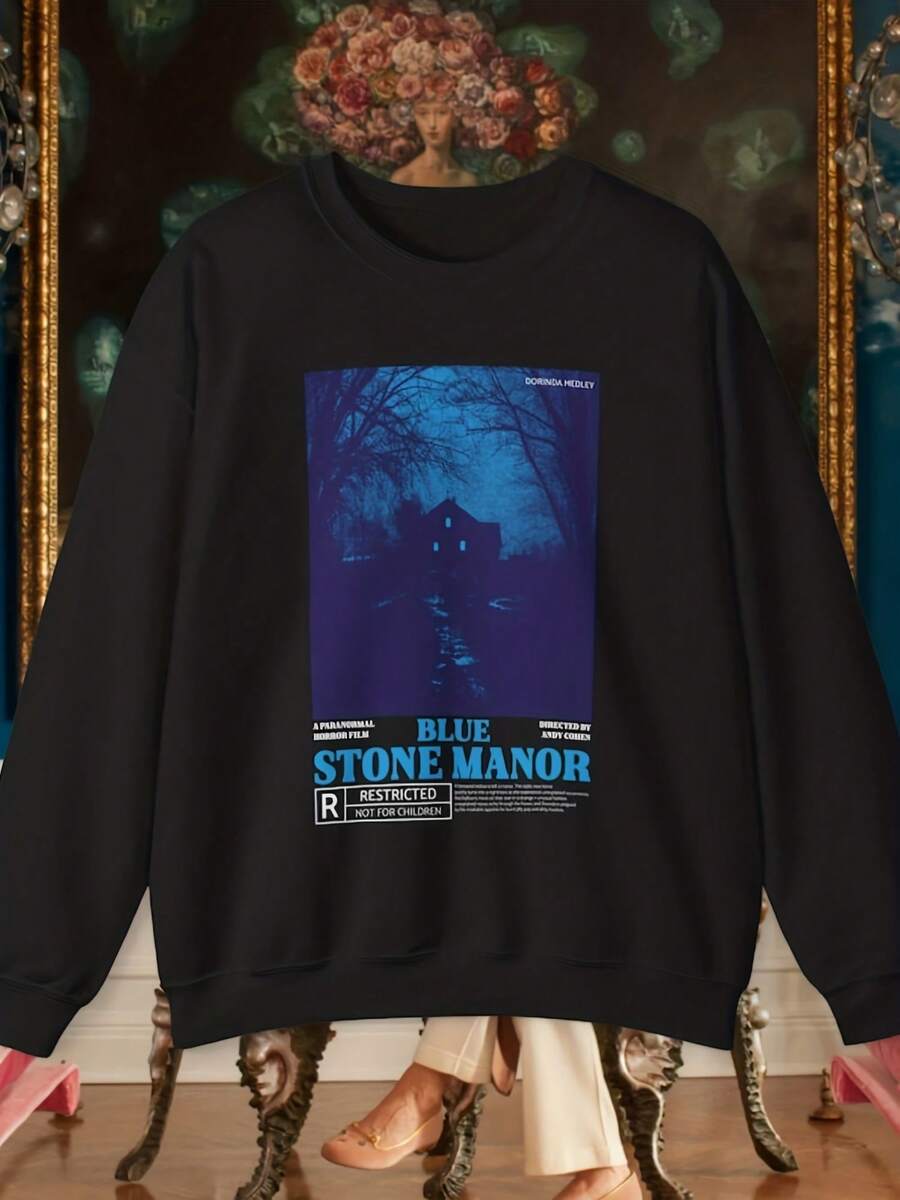Blue Stone Manor Uni Crewneck Sweatshirt - RHONY - Halloween Sweatshirt,Autumn/Winter Hoodie Autumn Set - Style 20 - View 1