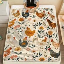 1 chiếc chăn in họa tiết gà hoạt hình, chăn vải nỉ dày kháng khuẩn cho ghế sofa, giường, phòng khách, du lịch, văn phòng, quà tặng lý tưởng cho sinh nhật, ngày lễ, phù hợp cho mọi mùa - Nhiều màu - Xem 9