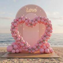 147 Pieces (1 Set) Maca Pink Party Decoration Balloons Of Different Sizes, Balloon Garland Arch Set, Unique Exploding Star Shaped Balloons, DIY Balloon Tree, Balloon Arch, Birthday, Wedding, Valentine's Day, Holiday Party Decoration, Christmas And New Year Decoration, Wedding Balloon Bouquet, Balloon Set - Multicolor - View 7