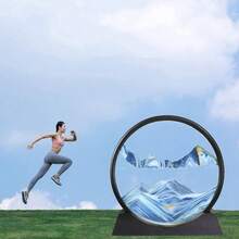 Decoracin de imagen de en movimiento 3D, movimiento lquido de paisaje de de mar profundo, vidrio redondo, pintura de mvil, regalos relajantes, grandes decoraciones de - inicial - Ver 5