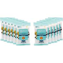 Walfort.| Toallitas húmedas para bebé.Limpieza suave y delicada para la piel de tu bebé.Resistentes y sin alcohol.Caja con 12 paquetes con 10pzs c/u - 1 - Ver 4