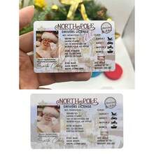 1pc Santa Claus Lost Drivers License Christmas Decorations Santa Sleigh Flying License ID Card Santa Claus Card Flight License Christmas Eve Key Box Gift Xmas Tree Ornament Christmas - Nhiều màu - Xem 5