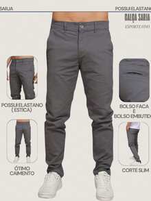 Men's Twill Pants Kit Men's Pants With Lycra Elastane - 查看 3