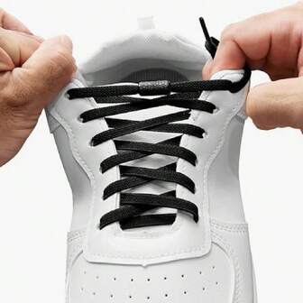 1 par elastiska skosnören lämpliga för vuxna slip-on sneakers och platta skor