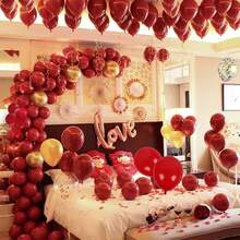 30pcs Red & Gold Balloon Set, 10inch Latex Balloons, Suitable For Birthday Party, Wedding, Anniversary, Graduation, Bridal Shower, Theme Party, Various Event Decoration, Indoor & Outdoor Decor - Multicolor - View 7