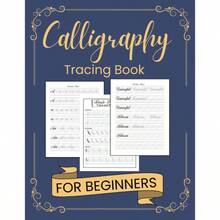 Calligraphy Practice Tracing Book: Practice Sheets Beginners with Traceable Uppercase Lowercase Letters, Blank Pages Writing 8.5x 11 inches - inicial - Ver 1