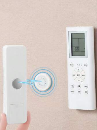 8pcs Remote Control Magnetic Stickers, TV/AC Remote Holder Wall Mount Hooks, Hole-Free Magnetic Adhesive Organizer