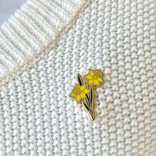 Birth Month Flower Enamel Pin - Elegant Brooch For Women's Accessories - Unique Birthday Or Mother's Day Gift - Perfect For Wedding Suits & Dresses - Floral Lapel Pin - Ideal Flower Lover's{Inchsize_nameinch:InchCaseof1inch,Inchcolor_nameinch:InchYellowinch} - 黃色 - 查看 7