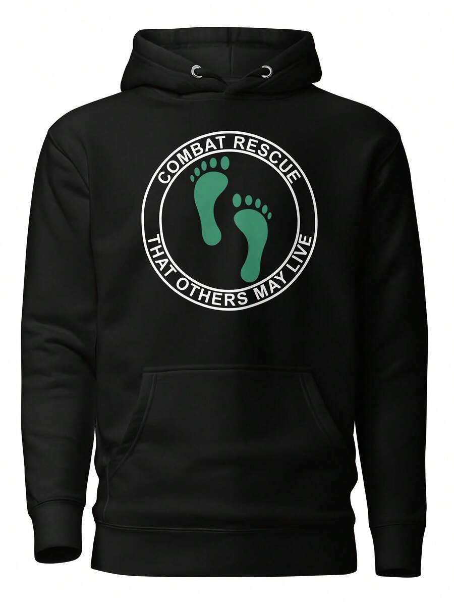 Combat Rescue Hoodie White Ink,Autumn/Winter Hoodie Autumn Set - Style 9 - View 1