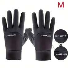 Găng tay ấm áp ngoài trời mùa đông cho nam - Thích hợp cho màn hình cảm ứng, hỗn hợp nylon và polyester thoáng khí, lý tưởng cho thể thao, đạp xe và trượt tuyết, dụng cụ thể thao mùa đông, găng tay bền, găng tay xe máy nam và nữ, găng tay mùa đông nam, găng tay xe đạp nam và nữ - Nhiều - Xem 15