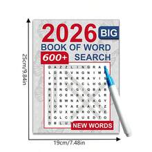 2026年成人舒适最新版单词搜索游戏：2026年宁静放松大型单词搜索游戏（成人单词搜索书）（不含笔） - 單件 - 查看 3