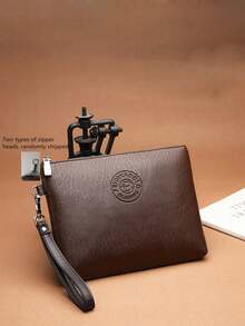 男士新款休闲软皮手拿包，大容量手机钱包，时尚圣诞、父亲节、新年礼物 - 彩色 - 查看 11