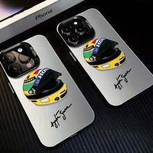 Fashon Racng Helmet Ayrtons Sennas 1991 Mnmalst Desgn Phone Case Sutable For Phone 17 16e 16 15 14 13 12 11 Mn Pro Max Ar X XR XSMAX 8 7 Plus Ant-Drop Matte Back Cover, Devce Screen Protector, Daly Phone Accessory, Phone Protectve Shell, Matte Back Phone Case, Sleek Graphc Case, Racng Helmet Aesthetc, Matte Fnsh Cover, Scratch-Resstant Back, Anme Fans, Racng Enthusasts - 黑色 - 查看 7