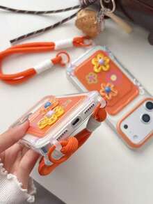 Ốp lưng điện thoại Ins Summer hình hoa cam 3D có giá đỡ thẻ tương thích với iPhone 16 Pro Max/15 Pro Max, New 11, 12, Creative 12, 11 chống rơi, Ốp lưng bảo vệ 14 Pro/13, Ốp lưng toàn diện cho nữ 17 Pro Max/17/Pro/17 Plus/17 - trái cam - Xem 7