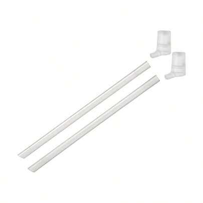 Products LLC Unisex Adult Eddy + Bite Valves And Straw Clear Schwarz One Size