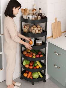 Estante de almacenamiento vertical de 5 niveles ideal para baño cocina u oficina, organizador de múltiples repisas para optimizar espacio en habitaciones y zonas de trabajo, materiales robustos y seguros, plataforma estable, recomendado para hogares con alta demanda organizativa, simple de montar y fácil de limpiar.