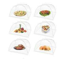 1件装网状植物罩，可重复使用，遮光罩/圆顶植物保护罩，可折叠伞状，适用于户外花园蔬菜、花卉、草莓等。餐桌食物罩 - 彩色 - 查看 6