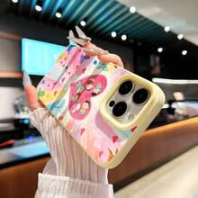 Funda para teléfono con diseño de corazón de Shinchan, compatible con teléfonos ,  17,  16 Pro Max,  15 Pro Max,  13 y  12. Fabricada en TPU para una protección eficaz contra golpes y caídas. Ideal para niños, amigos y cualquier persona que adore los diseños coloridos y la dulzura. - Amarillo - Ver 6
