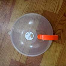 1pc Transparent Microwave Splash Cover With Transparent Dome And Black Inner Ring - Heavy-Duty PP Plastic, Dishwasher Washable, Heat-Resistant, Non Slip Grip, Spill Resistant Design, Suitable For Convection Ovens, Microwaves, And Stoves - Reusable Kitchen Essentials, Ideal Christmas Gift (Compatible With Frying Pans, Clay Pots, Soups) - Multicolor - View 9