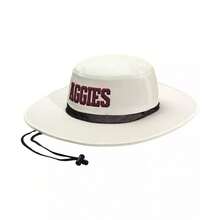 Adidas Men's And Women's Cream Texas A&M Aggies Wide Brim Boonie Bucket Hat |  | Women Baseball Cap - Kem - Xem 1